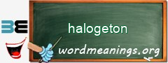 WordMeaning blackboard for halogeton